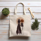 Tote Bag Pumpkin and Bunny