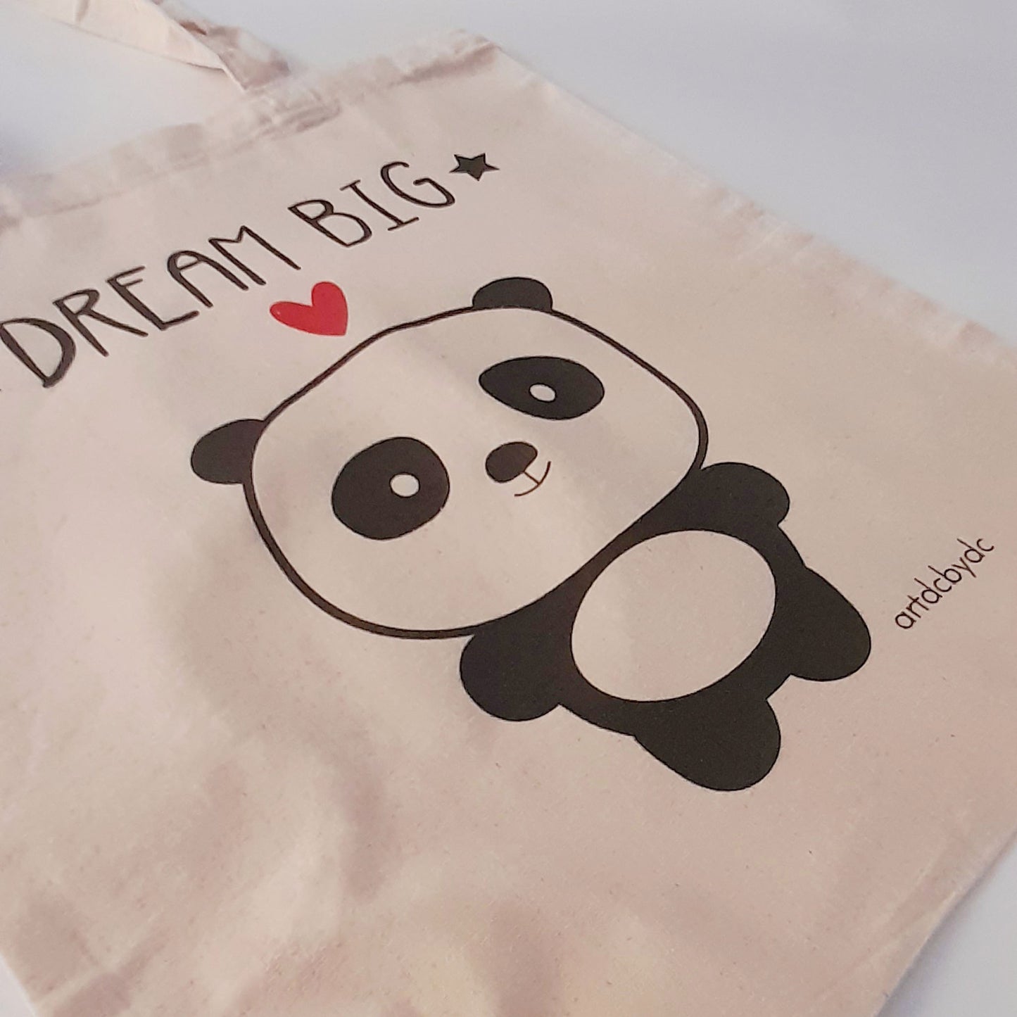 Tote Bag Dream Big Panda