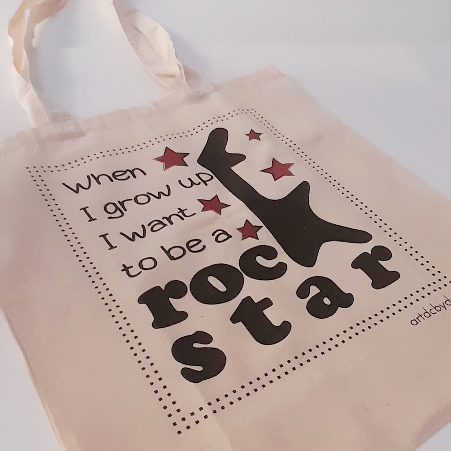 Tote Bag I wanna be a rockstar