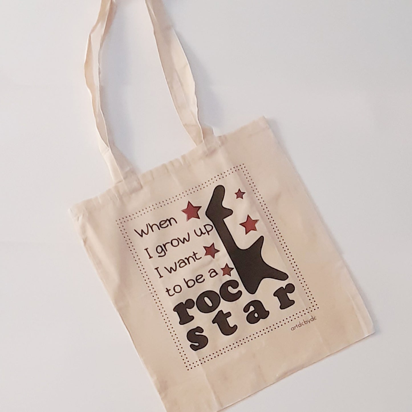 Tote Bag I wanna be a rockstar