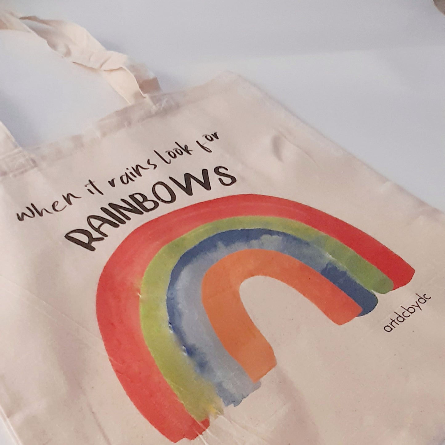 Tote Bag When it rains look for rainbows