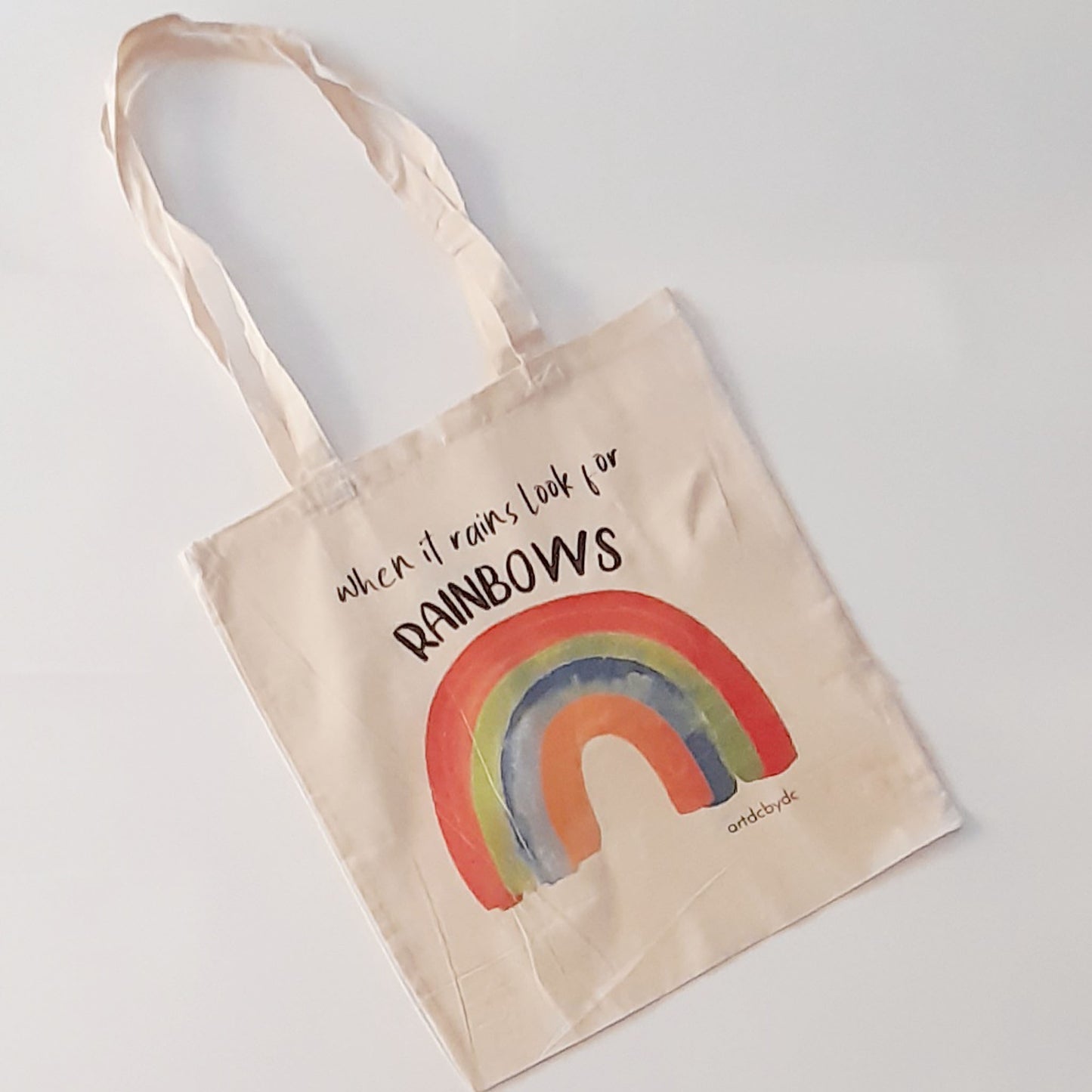 Tote Bag When it rains look for rainbows