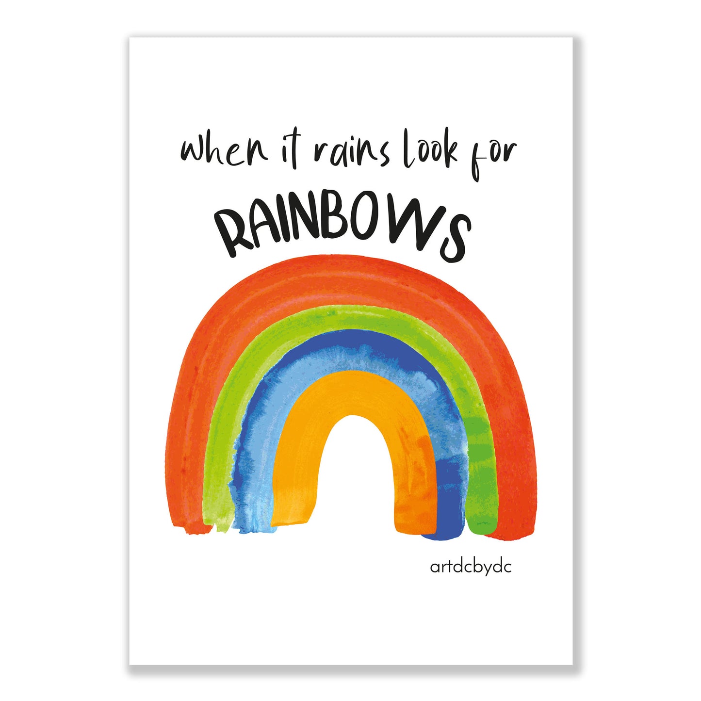 Tote Bag When it rains look for rainbows