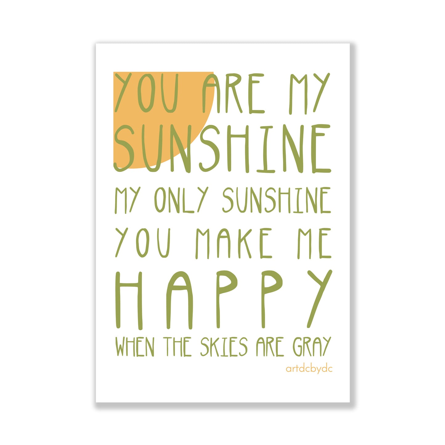 Tote Bag You are my sunshine