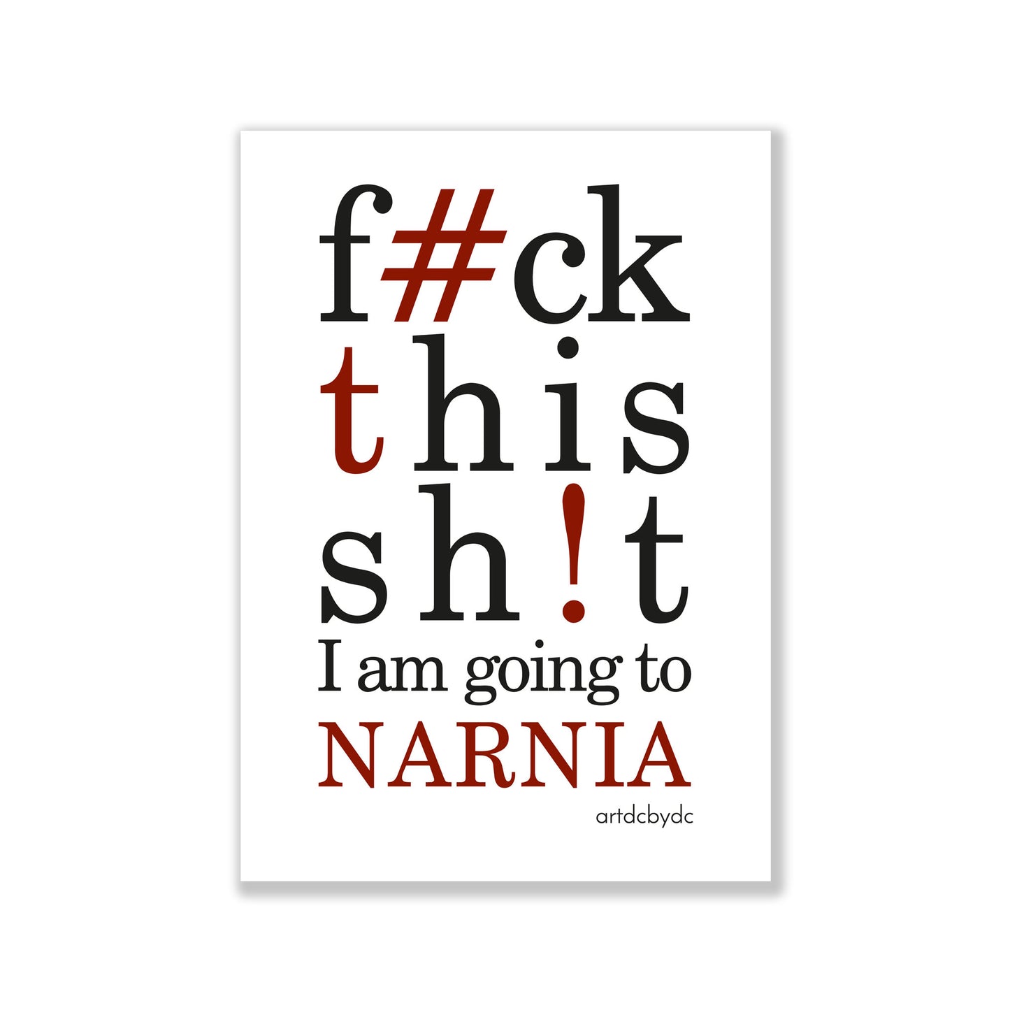 Tote Bag F*ck this Sh*t I am going to Narnia