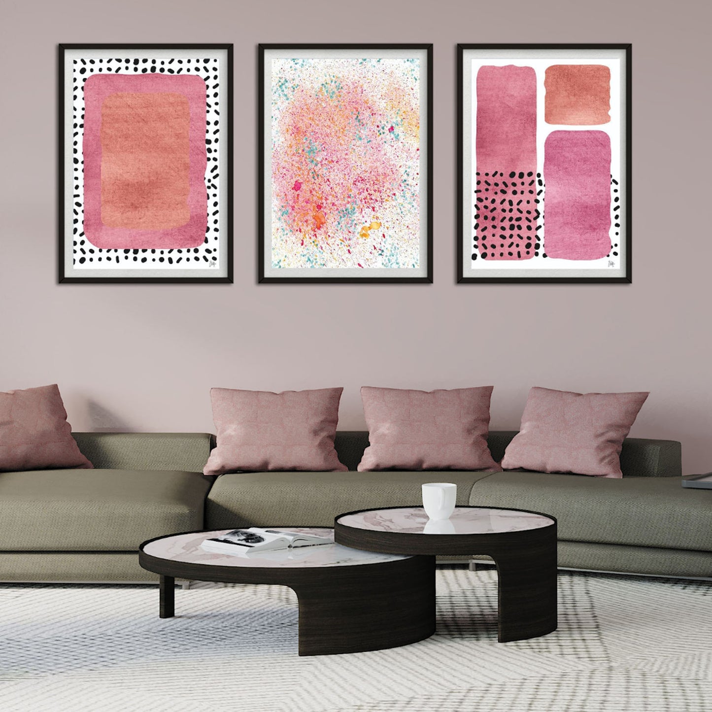 Abstract Wall Art Squares