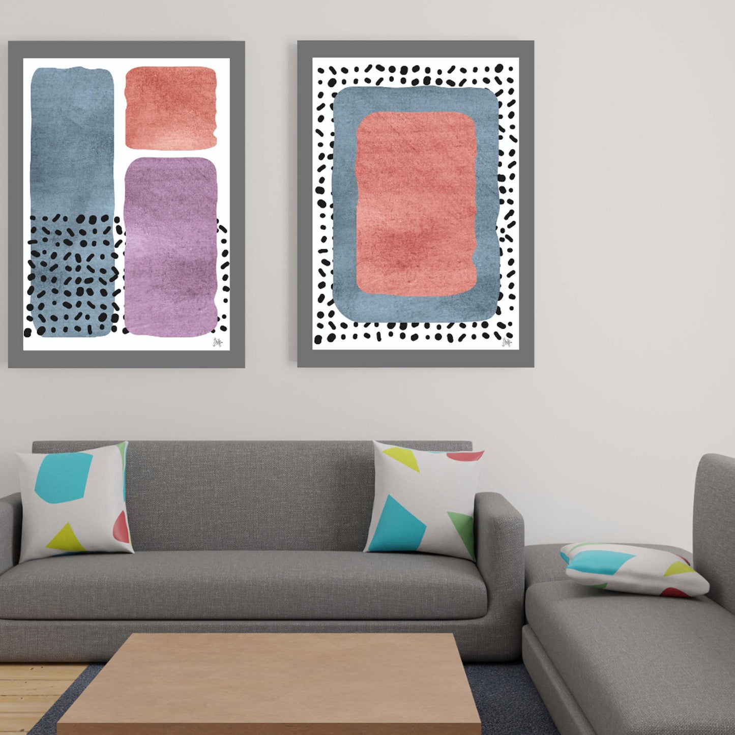 Abstract Wall Art Squares