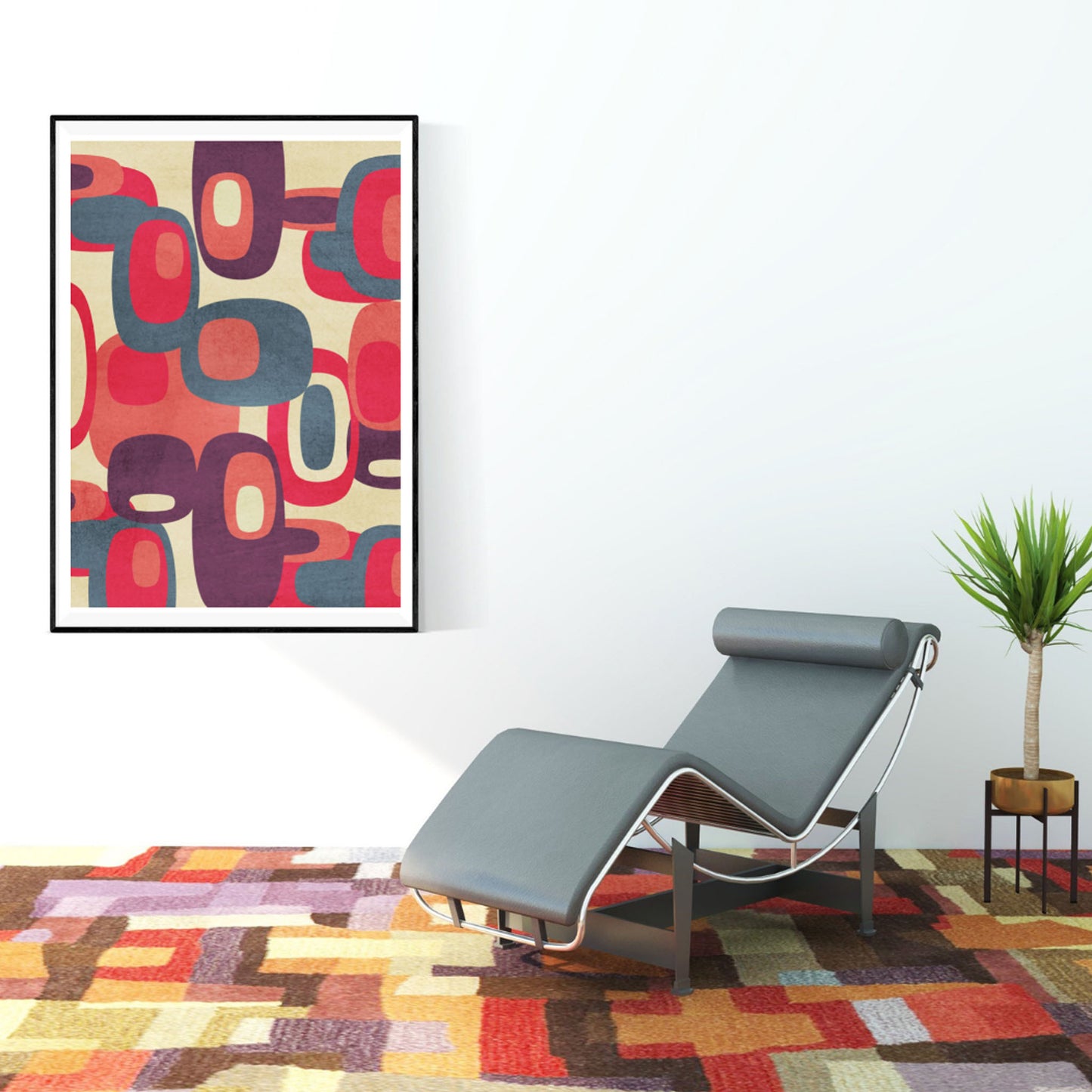 Abstract Wall Art 70s squares