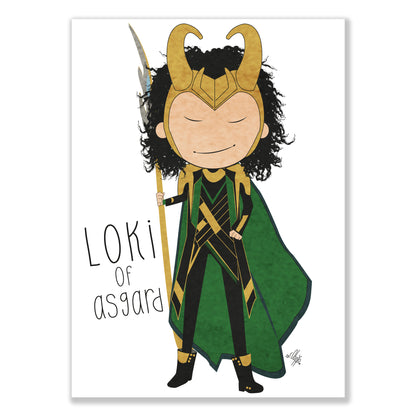 Loki Fan Art with sceptre