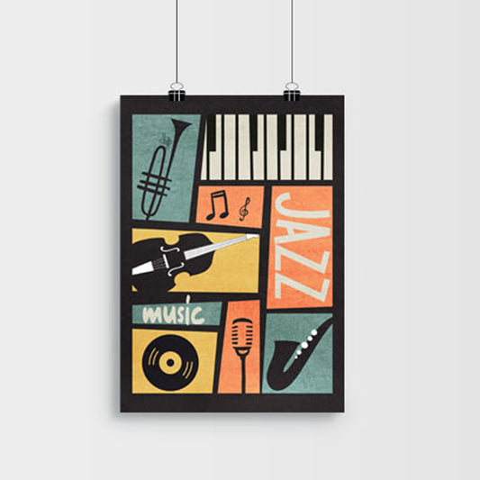 Jazz Black Combo Poster