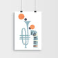 Blue Trompet Poster